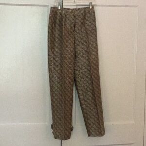 Beautiful Liz Claiborne vintage size 8 patterned silk pants